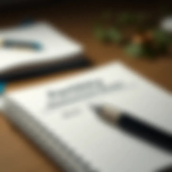 Fertility Assessment Notes A notebook with fertility assessment notes and a pen