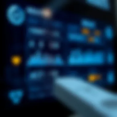 Digital Results Display A digital display showing fertility test results