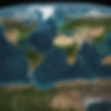 Global Climate Change Impact Map Global map illustrating climate change impacts