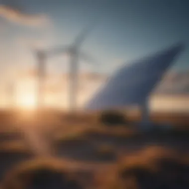 Renewable energy sources like wind and solar