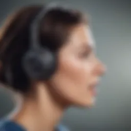 A visual representation of sound waves and their impact on auditory health