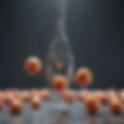 Illustration depicting amino acids as building blocks for muscle repair.