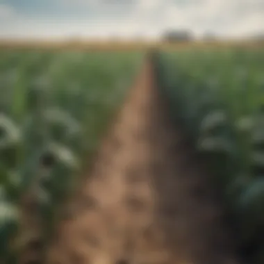 Genetically Modified Cornfield A close-up view of a cornfield showcasing genetically modified crops