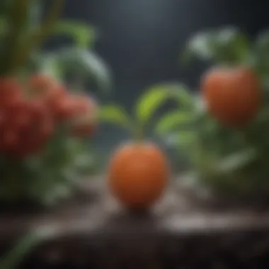 Genetic Modification Process A diagram illustrating the process of genetic modification in plants
