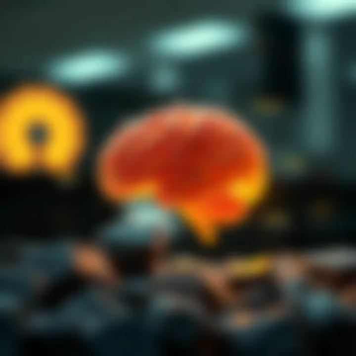 Minerals and Brain Function Diagram illustrating the brain's response to minerals