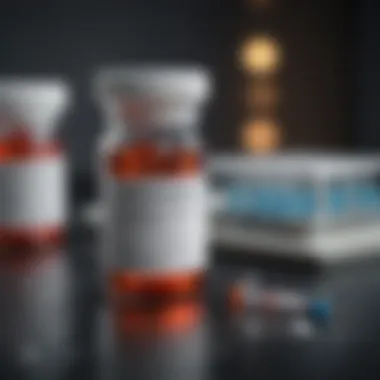 Detailed view of an antigen test kit with results