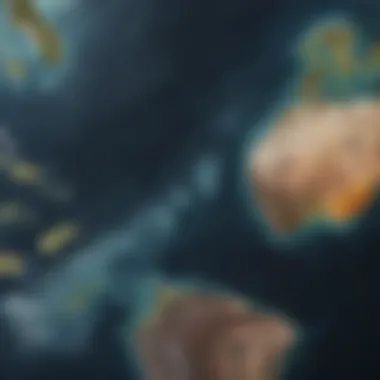 Ocean Temperature Shifts Map illustrating oceanic temperature changes and currents