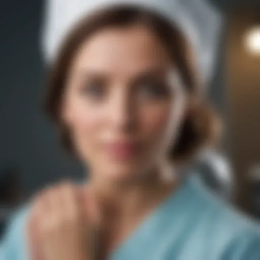 New nurse engaging with patients during a health crisis