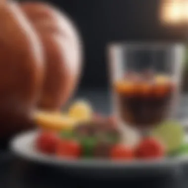 A balanced meal rich in nutrients beneficial for respiratory health.