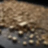 Detailed representation of brass alloy composition