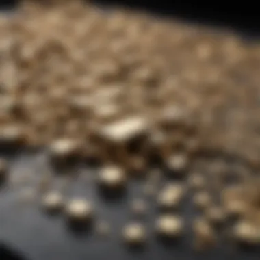 Detailed representation of brass alloy composition
