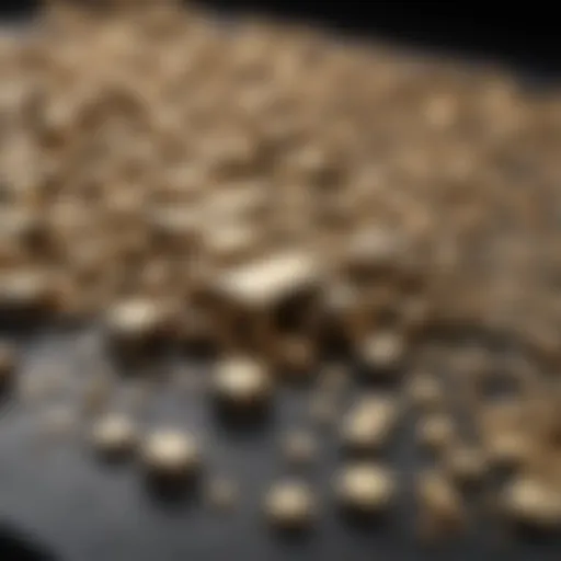 Detailed representation of brass alloy composition