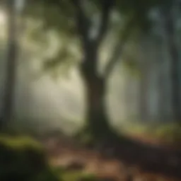 A flourishing forest illustrating biodiversity
