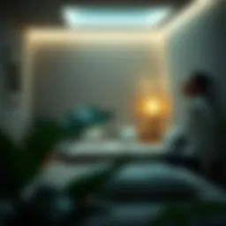 Calm environment promoting relaxation