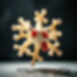 Molecular structure of casein illustrating its complex composition