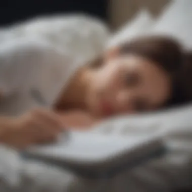 The Role of Journaling in Sleep Health A person journaling their thoughts before bedtime