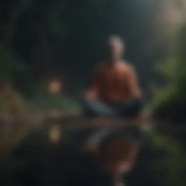 Mindfulness and Meditation Techniques A person meditating to alleviate stress