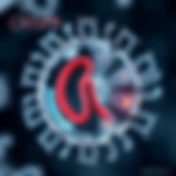 A diagram illustrating CRISPR-Cas9 mechanism