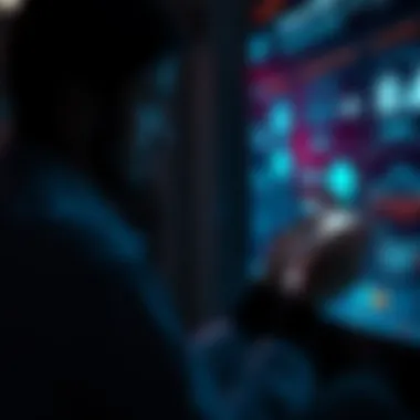 User Interaction with Mental Health Applications A user navigating a mental health app interface