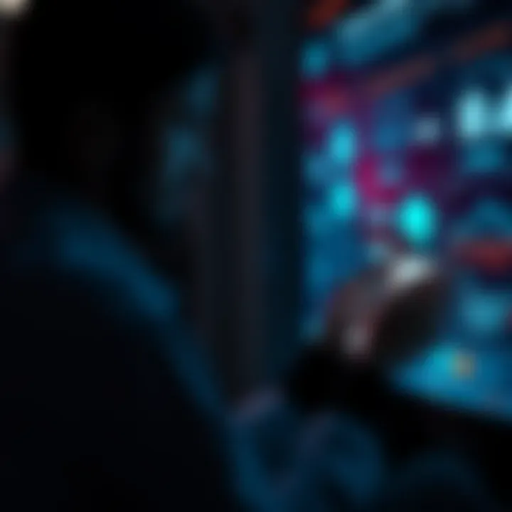 User Interaction with Mental Health Applications A user navigating a mental health app interface