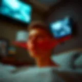 Visual representation of vertigo sensation
