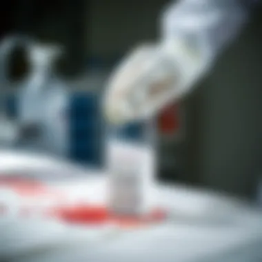 Applying Hydrogen Peroxide for Stain Removal Demonstration of applying hydrogen peroxide to a fabric surface