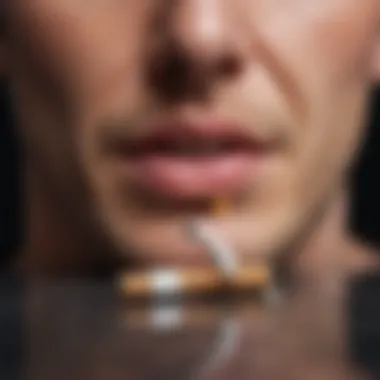 A conceptual image representing the journey of quitting smoking