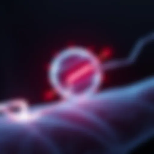 Impact of Electrical Stimulation on Muscle Fibers Illustration of electrical stimulation effects on muscle fibers