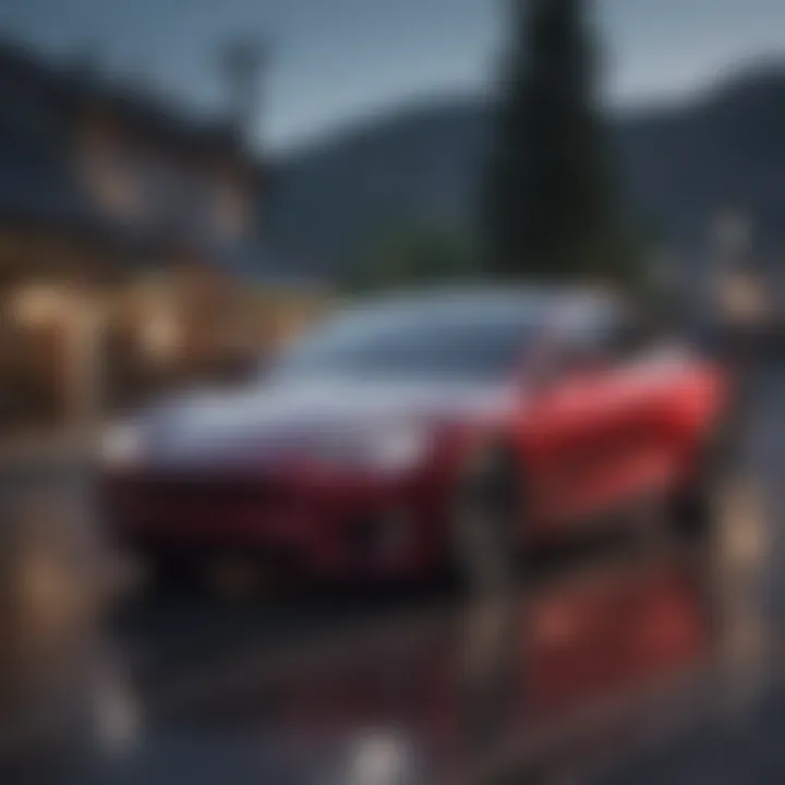 Tesla electric vehicle showcasing innovation