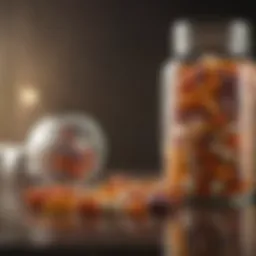 Visual representation of vitamins essential for bone health