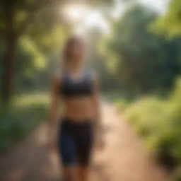 A serene park setting for outdoor workouts