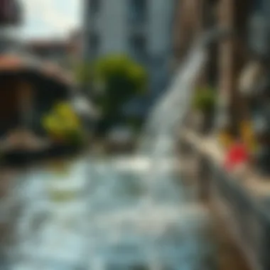 A visual of sustainable water practices in urban settings