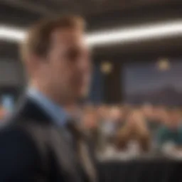 Barry Cinnamon speaking at a solar energy conference