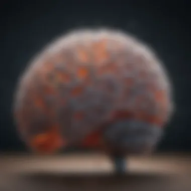 Cognitive Enhancement Through Exercise A close-up of a brain with vibrant neural pathways illuminated, representing the cognitive benefits of regular physical activity.
