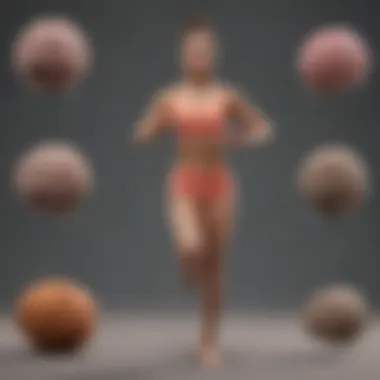 Diverse Exercises for Optimal Brain Function An illustration of various types of exercise, depicting yoga, running, and strength training as key components for brain function.