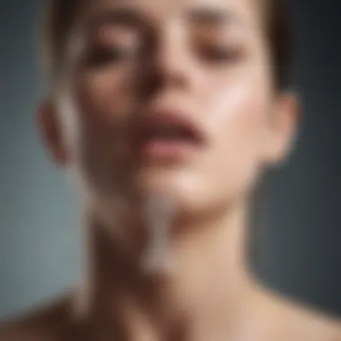 Diaphragmatic Breathing Technique Person demonstrating diaphragmatic breathing