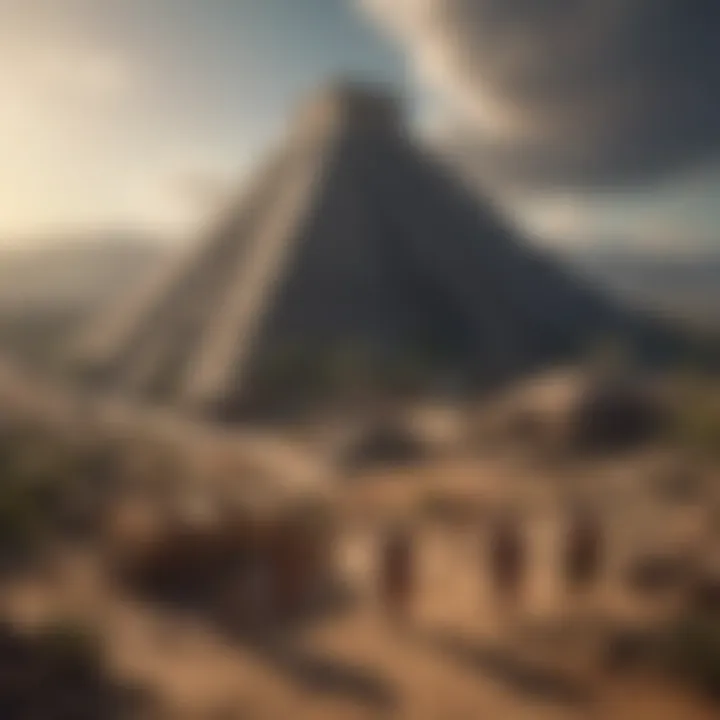 Artistic representation of Aztec society hierarchy