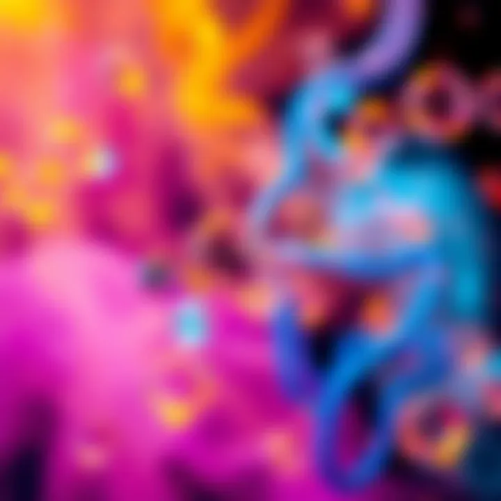 The Essence of Happiness A vibrant abstract representation of happiness