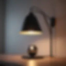 A modern lamp showcasing sleek design and functionality