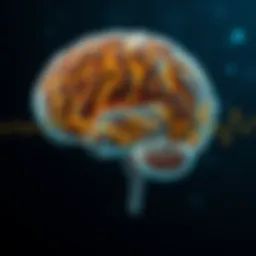 Visual representation of Lewy Body Sleep Disorder affecting brain activity during sleep.