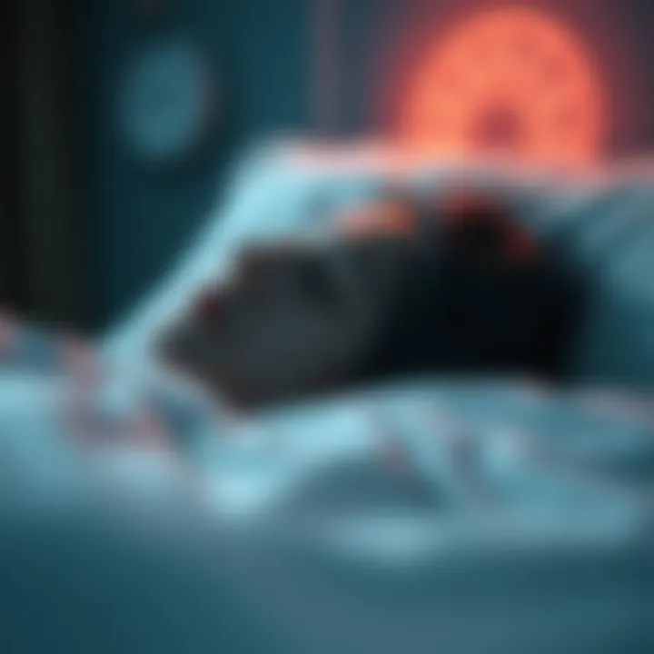 Illustration of the symptoms associated with Lewy Body Sleep Disorder.