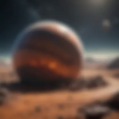 Exoplanets in the Habitable Zone An artist's rendering of an exoplanet orbiting a star in a habitable zone.