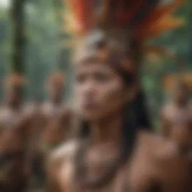 Cultural Ceremonies in the Amazon Ceremonial gathering reflecting cultural practices