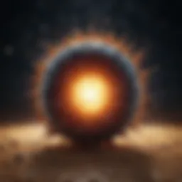 Cosmic explosion representing the Big Bang