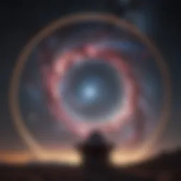 A stunning view of distant galaxies captured through advanced telescopes