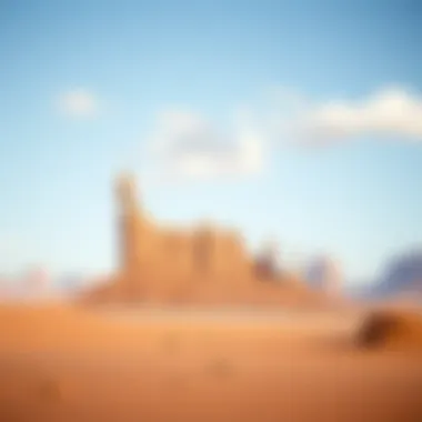 Desolate Desert Wonders Vast desert with unique rock formations