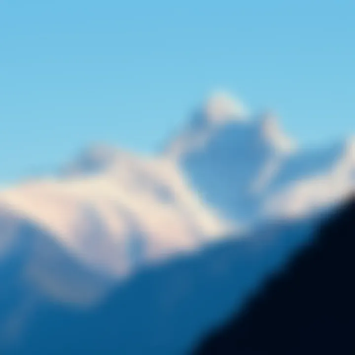 Majestic Mountain Landscapes Stunning mountain range under a clear blue sky