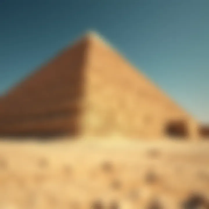 The Limestone Casing: A Glimpse into Ancient Precision Detailed view of the limestone casing stones of the pyramid