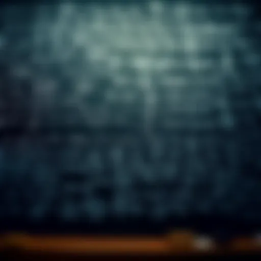A chalkboard filled with complex mathematical equations