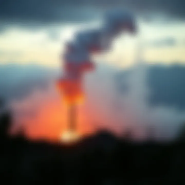 Impact of Carbon Emissions Visual representation of carbon emissions and their impact on climate